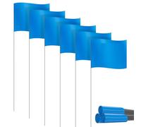 Cpolebev de Marcado de Marcador para Césped Paquete de 30, Pequeñas de PVC, de Marcado de Césped, de Jardín, de Encuesta, Azul