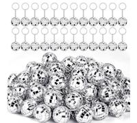 Cpolebev de Mini Bola de Discoteca de 50 Piezas, A Granel de Bola de Discoteca con Espejo, Recuerdos de Fiesta para Suministros de Fiesta Disco de los Años 70 y 80