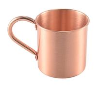 Cpolebev de Mula de Cobre Puro de Moscú SóLido Liso Sin Forro Interior para CóCtel Café Cerveza Leche de Agua en Bar en Casa Utensilios para Beber Fresco