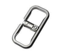 Cpolebev de Posición de Bloqueo de Presión de Aleación de Titanio, de Coche de Liberación Rápida, Colgante de Piel de Vaca, Gadget EDC, Regalo para Hombres