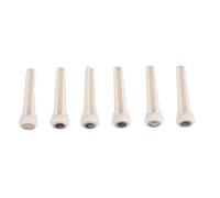 Cpolebev de Puente de Hueso de Guitarra con Punto Abanlone de 5,3 Mm para Reemplazo de Piezas de Guitarra AcúStica