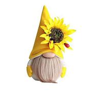 Cpolebev DecoracióN de MuñEca Girasol de de Gnomo de Abeja, Adornos Sin Rostro Hechos una Mano MuñEca de la Felpa de Bumble, Adornos de los Gnomos de Escritorio Dormitorio B