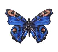 Cpolebev Decoración de Pared Al Aire Libre Decoración de Mariposas Decoración de Pared de Mariposas de Metal para Valla Pared de Metal para Decoraciones del Hogar Azul