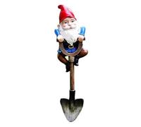 Cpolebev Decoraciones de Gnomos de JardíN para Patio, Regalo Divertido de Estatua Al Aire Libre, Travieso de Pie sobre una Pala, Esculturas para el Hogar