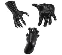 Cpolebev Decoraciones de Halloween Manos Espeluznantes Montadas en la Pared Manos de Terror para Decoraciones de Pared Escultura Colgante Gótica B