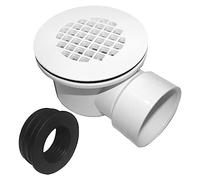 Cpolebev DesagüE de Base de Ducha de Bajo Perfil con Filtro Perforado DesagüE de Ducha de Salida Lateral Conjunto de DesagüE de Salida Lateral