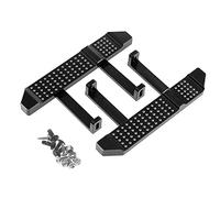 Cpolebev Deslizador de Placa Lateral de Pedal de Metal para MN D90 MN-90 MN98 MN99 MN99S 1/12 RC Car Upgrade Parts Accessories Negro