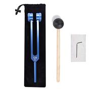 Cpolebev DiagnóStico de AleacióN de Aluminio de 128 Hz con Martillos para Pruebas del Nervioso Terapia de CuracióN de Sonido Cuidado de