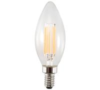 Cpolebev Dimmable E12 6W COB Candle Flame Led Bombilla Lámpara 10 X 3.5Cm