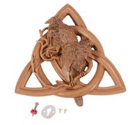 Cpolebev Dioses Paganos NóRdicos Talla Pagana Runa NóRdica Resina Colgante de Pared DecoracióN del JardíN Patio DecoracióN Colgante Estatuas Colgantes de la Puerta