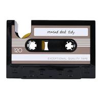 Cpolebev Dispensador de Cinta de Cassette Boligrafo Florero Lapiz Maceta Escritorio Ordenado Contenedor Oficina Proveedor Regalo (negro)