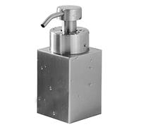 Cpolebev Dispensador de JabóN de Acero Inoxidable 304, Dispensador de Gel de Ducha, Botella de Champú, Botella de Espuma, Botella de LocióN, Plata