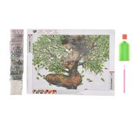 Cpolebev DIY Diamante Pintura Madre áRbol Pasta Bordado de Diamantes Resina Redonda Diamante Punto de DecoracióN de la Pared del Hogar 30X40Cm
