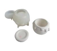 Cpolebev DIY Tarro de Miel Molde de Silicona Caja de Velas de Yeso con Tapa Molde Artesanal Contenedor de Almacenamiento de JoyeríA Hecho A Mano Molde de Cemento de Resina