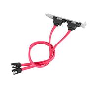 Cpolebev Doble Puerto SATA Serial Cable a ESATA Soporte Adaptador de Cable
