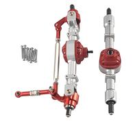 Cpolebev Eje Completo Delantero y Trasero de Coche RC para MN D90 D91 D96 D99S Mn90 Mn96 Mn99 Mn99S 1/12 Piezas de ActualizacióN de Coche RC, Plateado