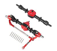 Cpolebev Eje Completo Delantero y Trasero de Coche RC para MN D90 D91 D96 D99S Mn90 Mn96 Mn99 Mn99S 1/12 Piezas de ActualizacióN de Coche RC, Negro
