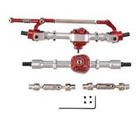 Cpolebev Eje de Puente Delantero y Trasero de Metal con Eje de TransmisióN para MN D90 D91 D96 D99S MN-90 MN99S 1/12 RC Piezas de Mejora de Coche, 2