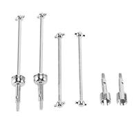 Cpolebev Eje de TransmisióN CVD Delantero y Trasero de Metal de 4 Piezas para 144001 124018 124019 Accesorios de Piezas de ActualizacióN de Coche RC
