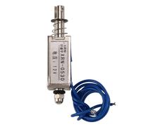 Cpolebev Electronico iman solenoide Tipo electrico Empujar/tirar 10mm DC 12V 2,1 kg Fuerza