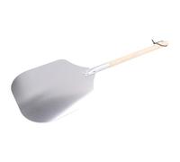 Cpolebev Empujador de Pizza, Pala para Pizza de Aluminio Inoxidable (90 Cm) - Rosca PráCtica y SóLida, Elevador de Pizza con Bordes Redondeados