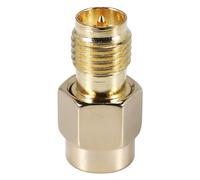 Cpolebev Enchufe Macho SMA Duradero Al Conector del Adaptador Coaxial Hembra RP-SMA