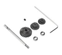 Cpolebev Engranaje de TransmisióN de Metal con Eje D Juego de Engranajes de Acero de Caja de Cambios para D12 1/10 RC Coche Accesorios Piezas de ActualizacióN