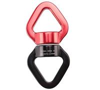Cpolebev Enlazador de rotacion de Rueda Universal para Exteriores Eje Giratorio de 360 Grados 3000 kg de Fuerza de traccion Escalada aerea Anillo de rotacion de Yoga Hamaca Conector Rojo y Negro