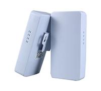 Cpolebev Enrutador WiFi para Exteriores Puente InaláMbrico 2.4G Repetidor WiFi 300Mbps Punto a Punto Amplificador de SeñAl WiFi Alcance 1KM Enchufe de la UE
