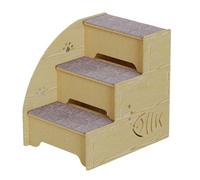 Cpolebev Escalera para Mascotas, Escalera para Cama para Perros y Gatos Mayores, Escalera para Sofá, Escalones para Perros, Escaleras de Madera para Gatos de Peluche