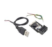Cpolebev Escáner de Código de Barras GM65 con Cable USB, Lector de Código de Barras 1D y 2D, Módulo Lector de Código QR, Zumbador CMOS para Recordatorios con Cable UART