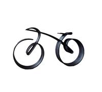 Cpolebev Escultura de Bicicleta Minimalista con de Alambre, Escultura de Arte de Hierro Fundido de Bicicleta Minimalista, Bicicleta de Escritorio Retro