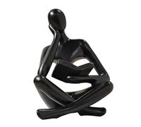 Cpolebev Esculturas de Pensadores, Adorno de Lectura de Estatua de Resina de Pensadores Negros, DecoracióN de Escultura de Pensadores, DecoracióN de Libros B