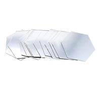Cpolebev Espejo Pegatinas de Pared Dormitorio Sala de Estar Desmontable Impermeable Autoadhesivo DIY Pegatinas de Pared DecoracióN Mural (Plata)