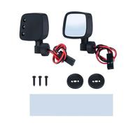Cpolebev Espejo Retrovisor de Coche RC con Luces LED para 1/10 Axial SCX10 II III RC Piezas de Decoraciones Simuladas de Coches sobre Orugas