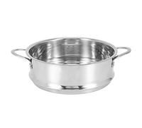 Cpolebev Estante de Vapor para Alimentos Espesante de 16 Cm, Vaporizador de Acero Inoxidable con Doble Oreja para Olla de Sopa, Olla de Leche, Utensilios de Cocina