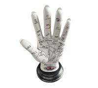 Cpolebev Estatua de Quiromancia de la Mano de, Estatuilla de Mano del, Mano Demoníaca, Decoraciones de Halloween, Decoración del Hogar, Adornos de Resina de Escritorio
