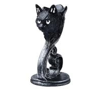 Cpolebev Estatua y Figuras Negras, Regalo, DecoracióN del Hogar, Soporte de Bola de ExhibicióN, Soporte de Base de Pedestal de Esfera de Cristal