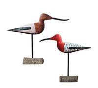 Cpolebev Estatuilla de Pájaro de Madera, Adornos Europeos, Estatua de Animal, Oficina en Casa, Escultura de Pájaro, Decoración Abstracta