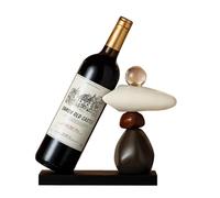 Cpolebev Estatuilla de Piedra para Mueble de TV, Decoración de Mueble de Vino, Decoración de Escritorio de Sala de Estar, con Estante para Vino Tinto