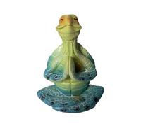 Cpolebev Estatuilla de Tortuga Marina, Estatua de Tortuga Marina Meditando en Paz, Decoraciones para Buda, Yoga, Jardín, Estatua Decorativa
