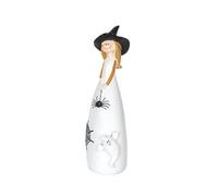 Cpolebev Estatuillas y Estatuas de Brujas de Halloween DecoracióN del Hogar Brujas de Resina Escultura de Elfo B
