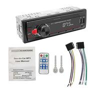 Cpolebev EstéReo Universal para AutomóVil Radio AutomóVil un Solo Ruido Bluetooth USB AUX en la Unidad Principal del Tablero Radio FM Receptor de Medios Reproductor de MP3 para AutomóVil