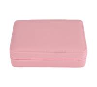 Cpolebev Estilo Coreano Joyero Organizador Exhibidor Almacenamiento Grande Gran Espejo MultifuncióN Collar Pendiente Anillo Caja para JoyeríA Rosa