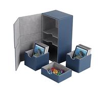 Cpolebev Estuche MultifuncióN Contenedor Caja de Tarjetas Protector de Tarjetas Cajas de Cubierta de Tarjetas Capacidad para MáS de 200 Tarjetas Estuche Organizador de Transporte, Azul