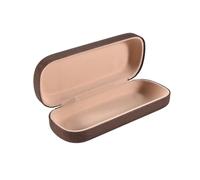 Cpolebev Estuche PortáTil para Gafas, Caja de de Gafas de Grano de Madera, Gafas de Lectura, Estuche de Almacenamiento para Gafas de Sol, MarróN Oscuro