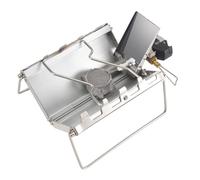 Cpolebev Estufa de Camping PortáTil para Exteriores, Estufa de Gas de Casete de Alta Potencia una Prueba de Viento, Accesorios para Picnic