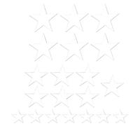 Cpolebev Etiqueta 3D, 20 Wall Sticker Decal Home Room DIY Art Decor (Plata)