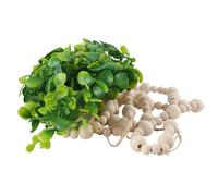 Cpolebev Eucalipto Boho DecoracióN de Pared Gran Dormitorio Boho Colgante de Pared Guirnalda de Cuentas de Madera Eucalipto Artificial VegetacióN Natural