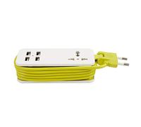 Cpolebev ExtensióN Enchufe EléCtrico Puertos Carga USB Viaje Tira de AlimentacióN DoméStica Enchufe EléCtrico Enchufes de AlimentacióN Cargador Inteligente Pared Enchufe de la UE 7 Agujeros